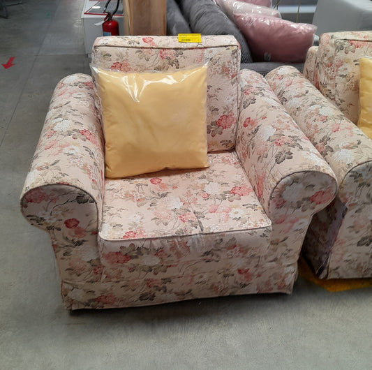 POLTRONA a fiori rosa