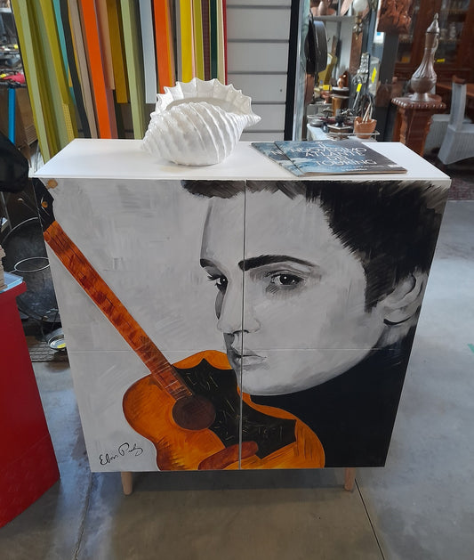 ELVIS - Mobiletto dipinto a mano