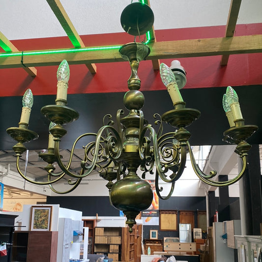 LAMPADARIO ottone 7 luci